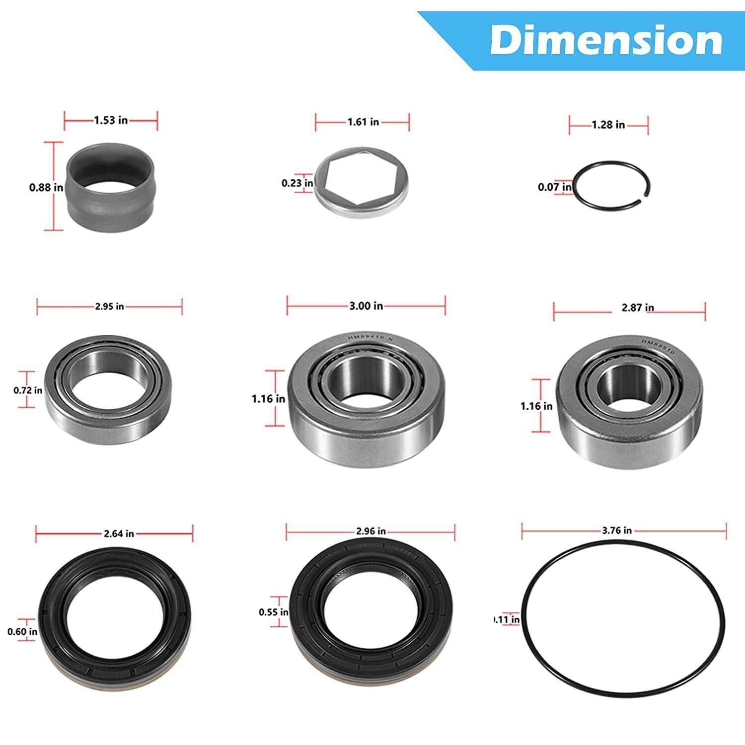 Differential Type 188 Bearings Repair Kit For BMW E30 E36 E28 E34 E23 E32 Z1/Z3