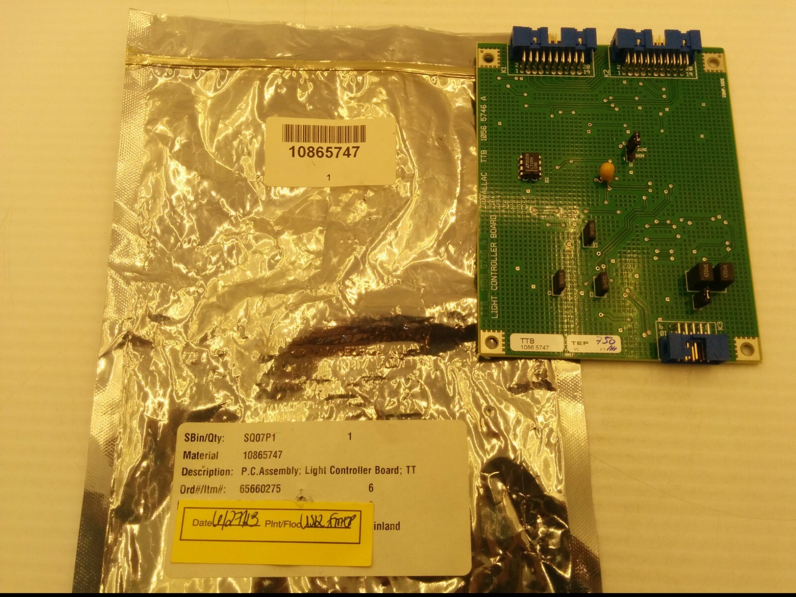 WALLAC 10865747 LIGHT CONTROLLER BOARD, P.C. ASSEMBLY, NIB