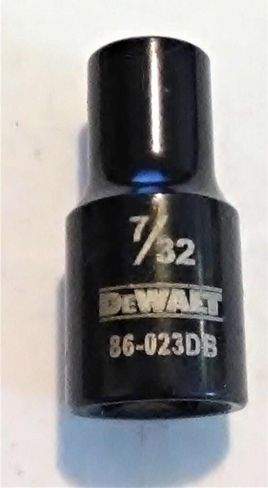 DeWalt 7/32" x 1/4" Dr  SAE Black Chrome  Socket  86-023DB - 6 Pt Free Shipping