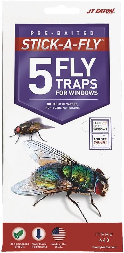 J T Eaton Stick-A-Fly Fly Trap for Windows