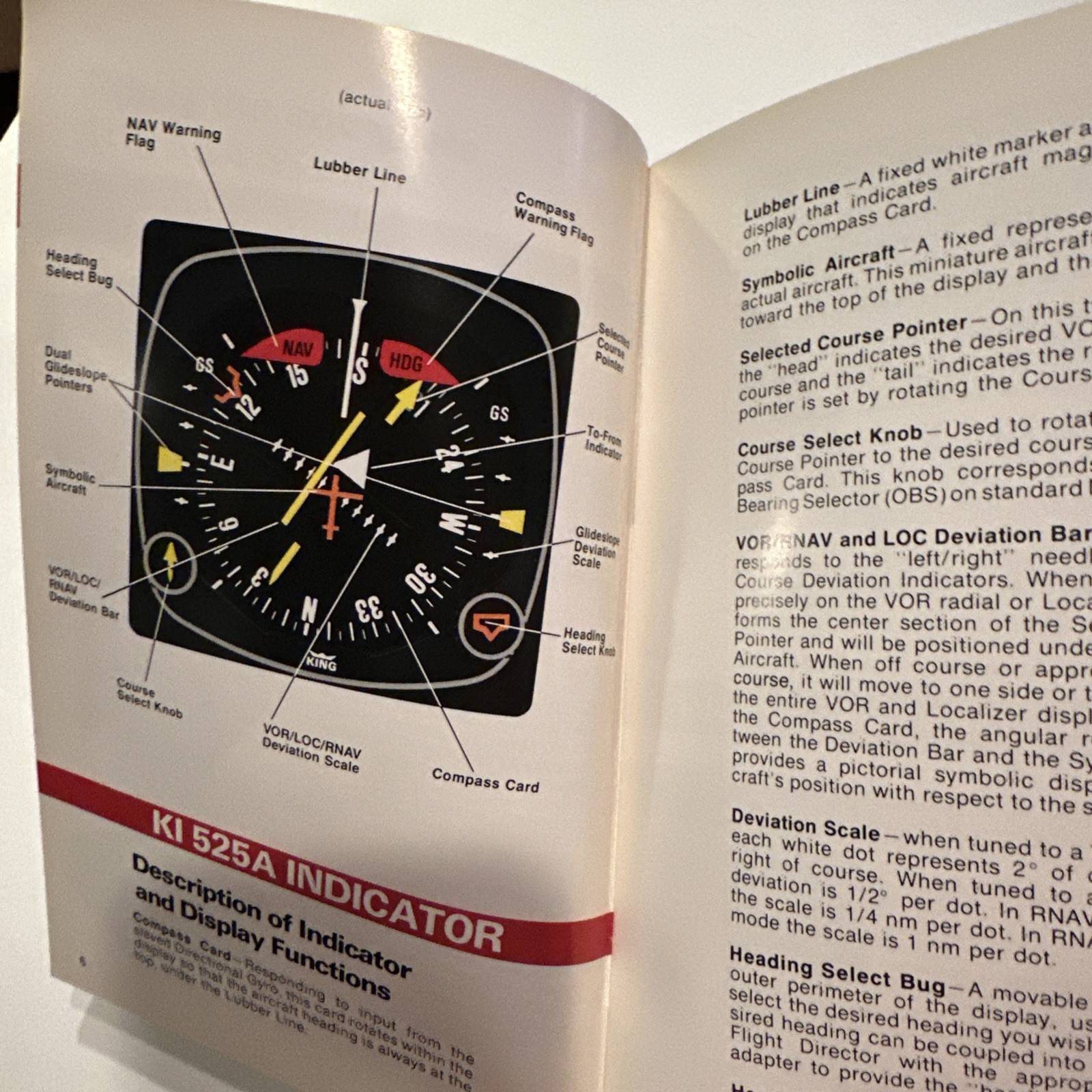 KCS55A Pilot's Guide Bendix King Compass System Booklet