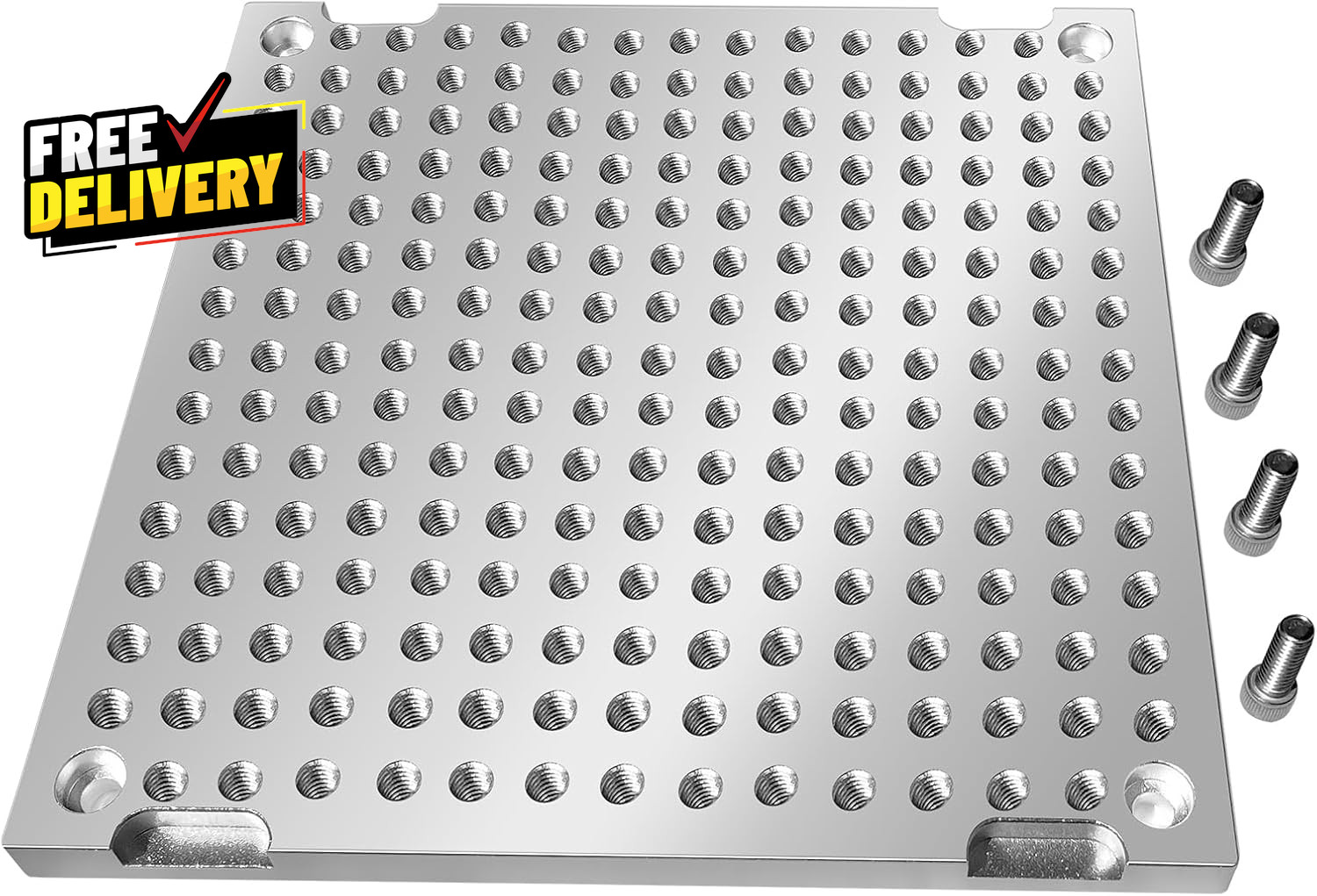8 X 8 X 1/2 MIC 6 Aluminum Fixture/Sacrificial Plate Mini Pallet.