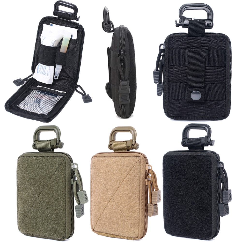 Tactical Molle EDC Pouch Outdoor Military First Aid Kit Bag Utility Waist Pack