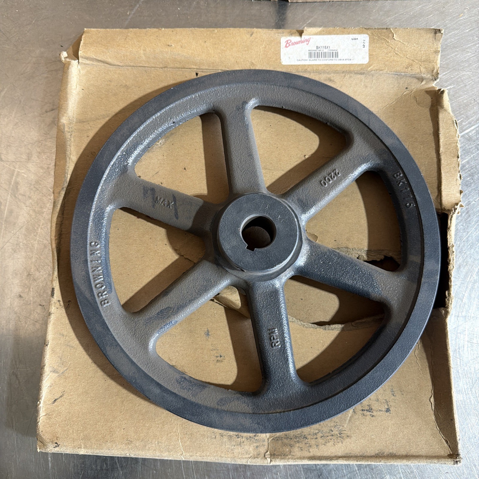 Browning BK115X1 1 Groove V-belt Sheave