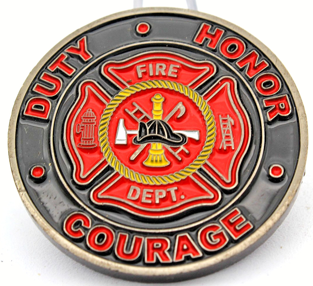 Frederick Fire Dept FFD Duty Honor Courage Challenge Coin 1.75"