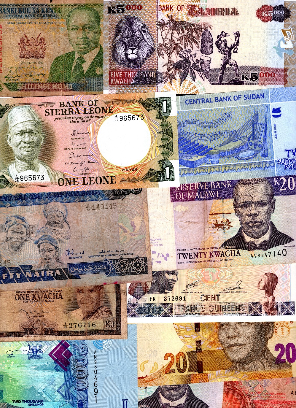 Africa. 100 banknotes. DY23744