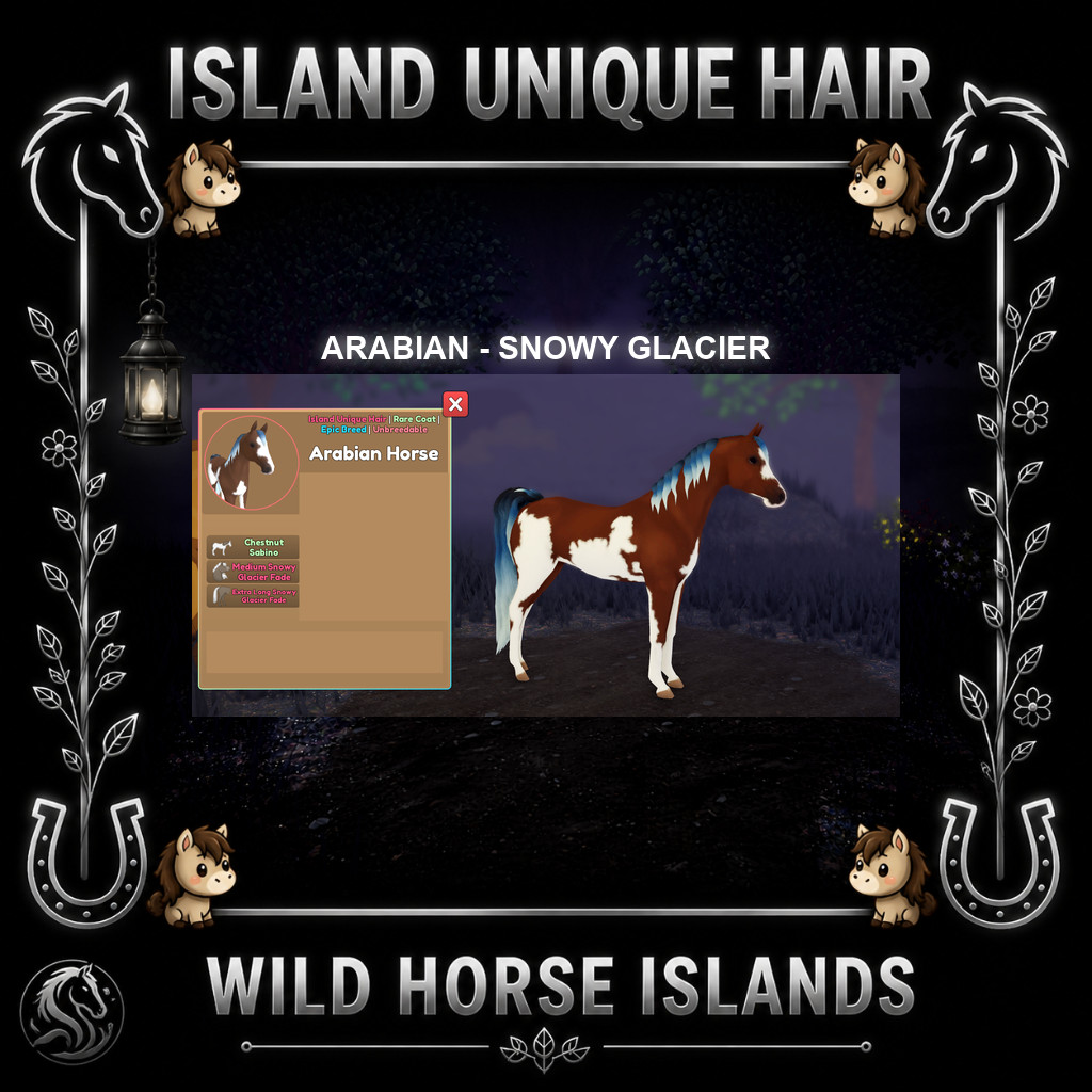 Wild Horse Islands Arabians IUH Dominant, Chestnut Sabino ++(Discount)