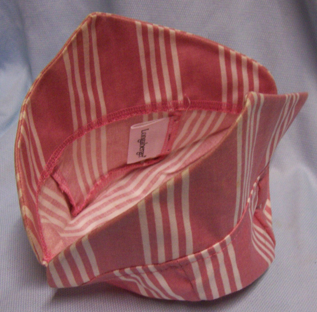 LONGABERGER LINER - Vintage Rose Stripe 1999 Horizon of Hope Basket Liner (A2)