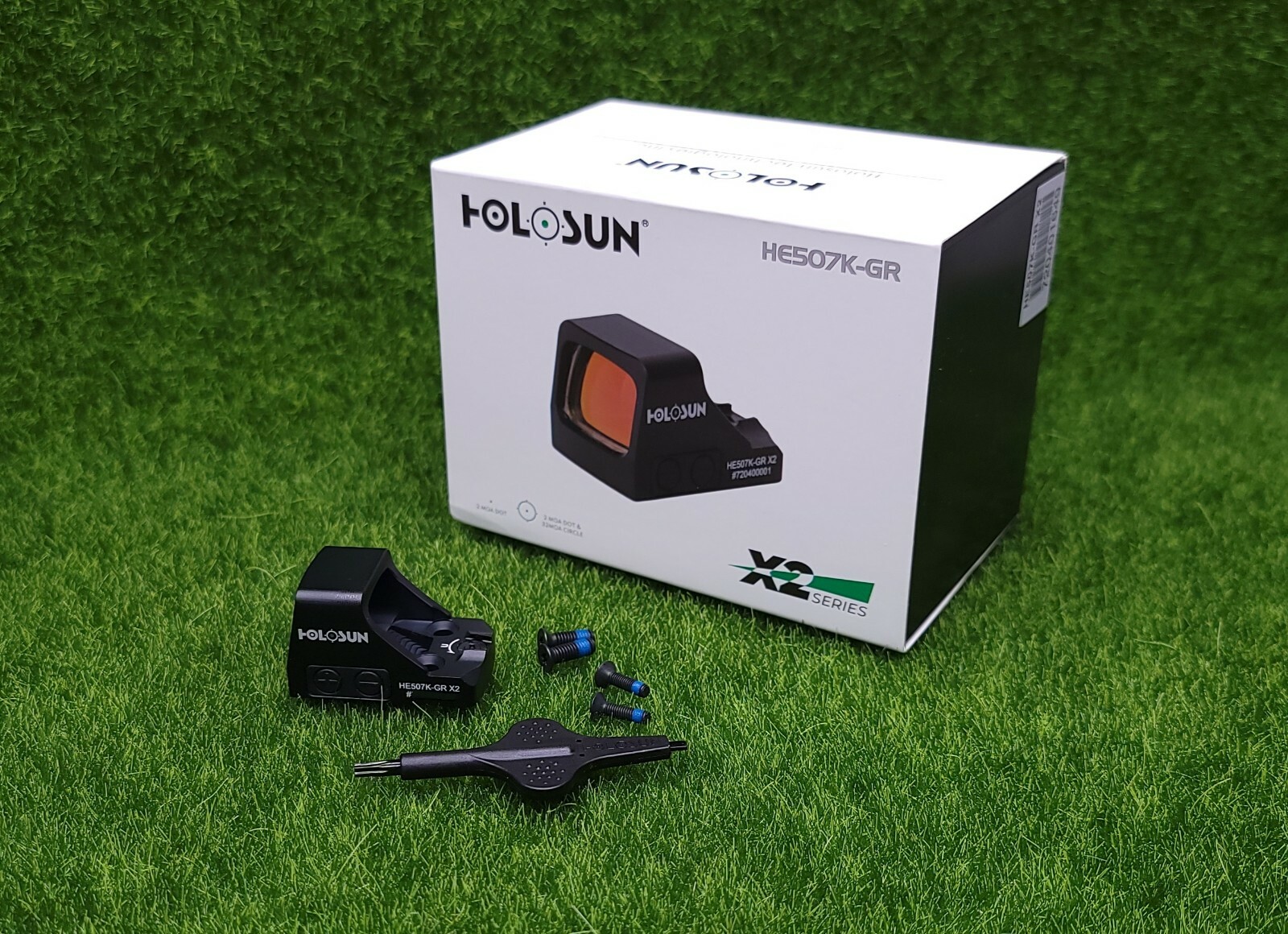 Holosun Open Reflex Multi-Reticle Green Dot Sight Concealed Carry - HE507K-GR X2