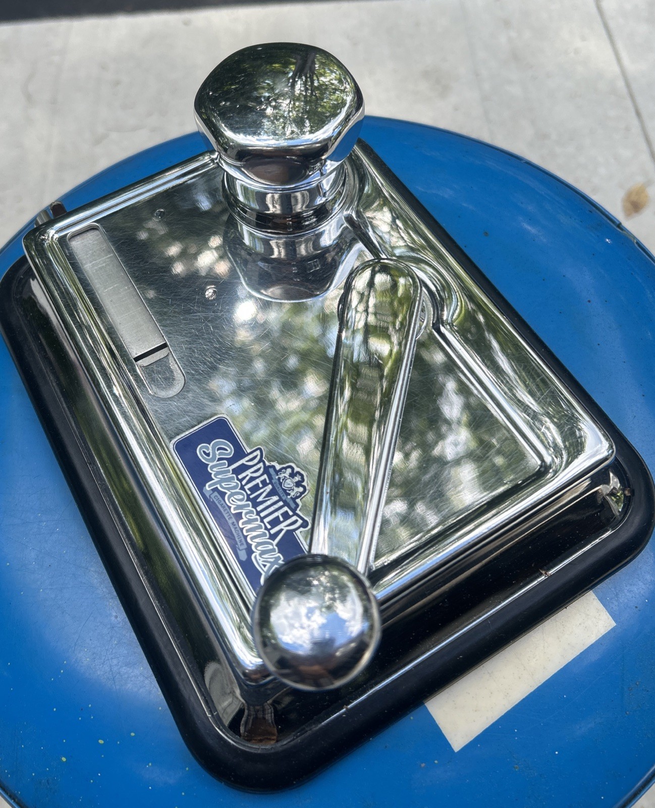 Premier Supermax Cigarette Machine Chrome With Anti Skid Back..