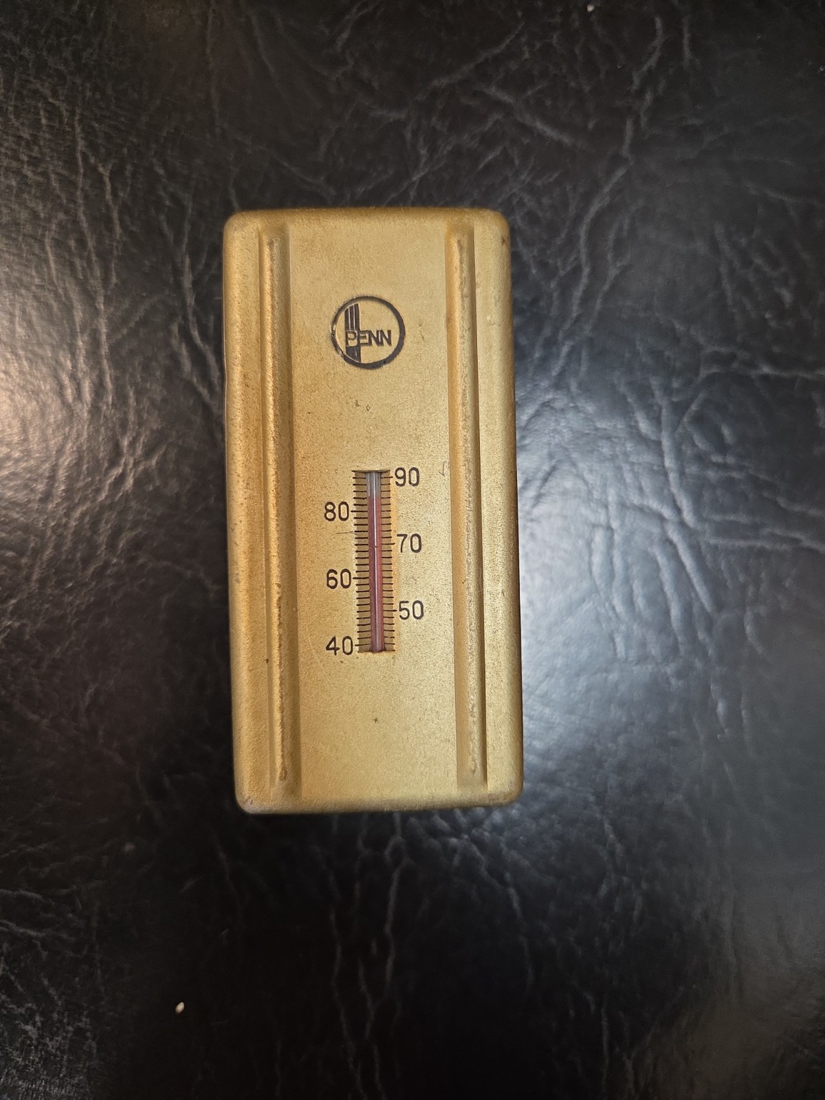 Brass Penn Thermostat A4 Model 1000A type 870A01C range 55 to 85 rating .35-.45a