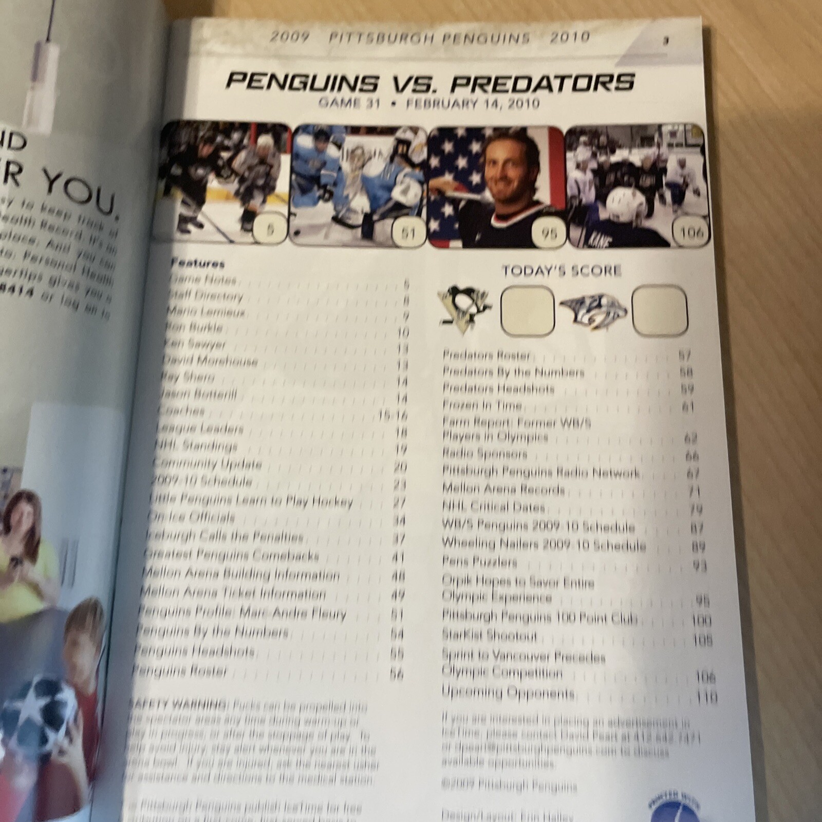 3 Pittsburgh Penguins Brooks Orpik IceTime Program Team USA 2007 2006 2010