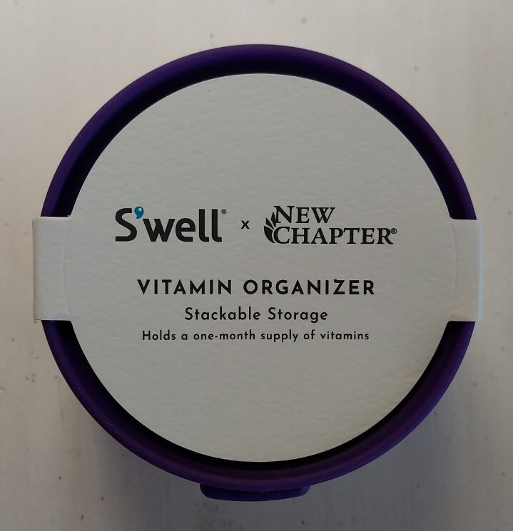 NWT New Chapter Vitamin Organizer Stackable Storage Holds One Month Of Vitamins
