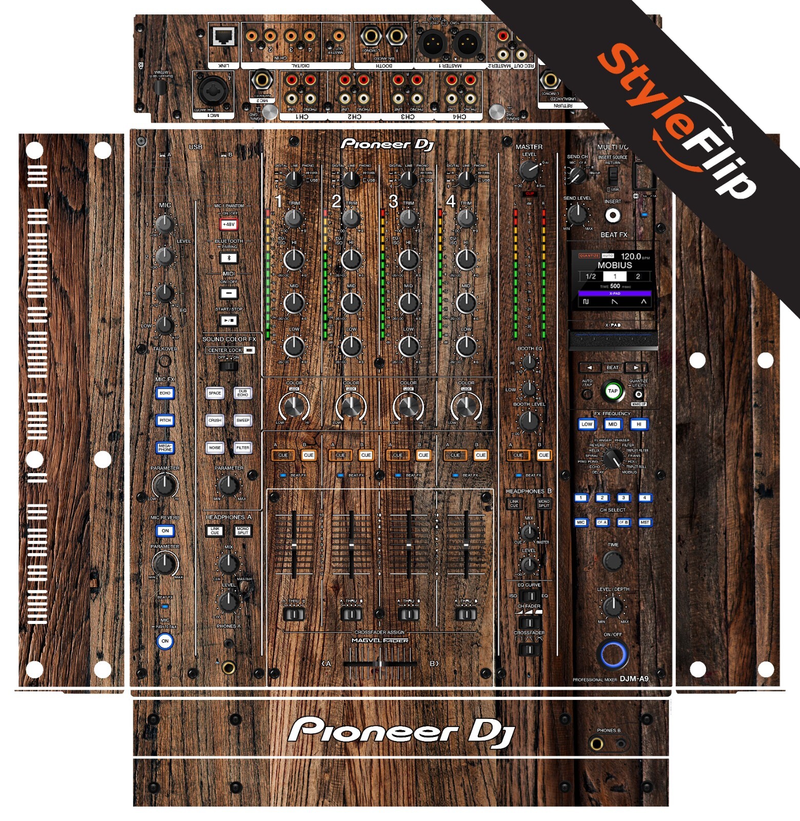 Pioneer DJM-A9 Skin | Wood Design 3 | Protective Decal | StyleFlip Skins