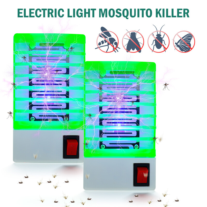 2x Indoor Electric Plug in Mosquito Zapper Killer Light Bug Fly Insect Pest Trap