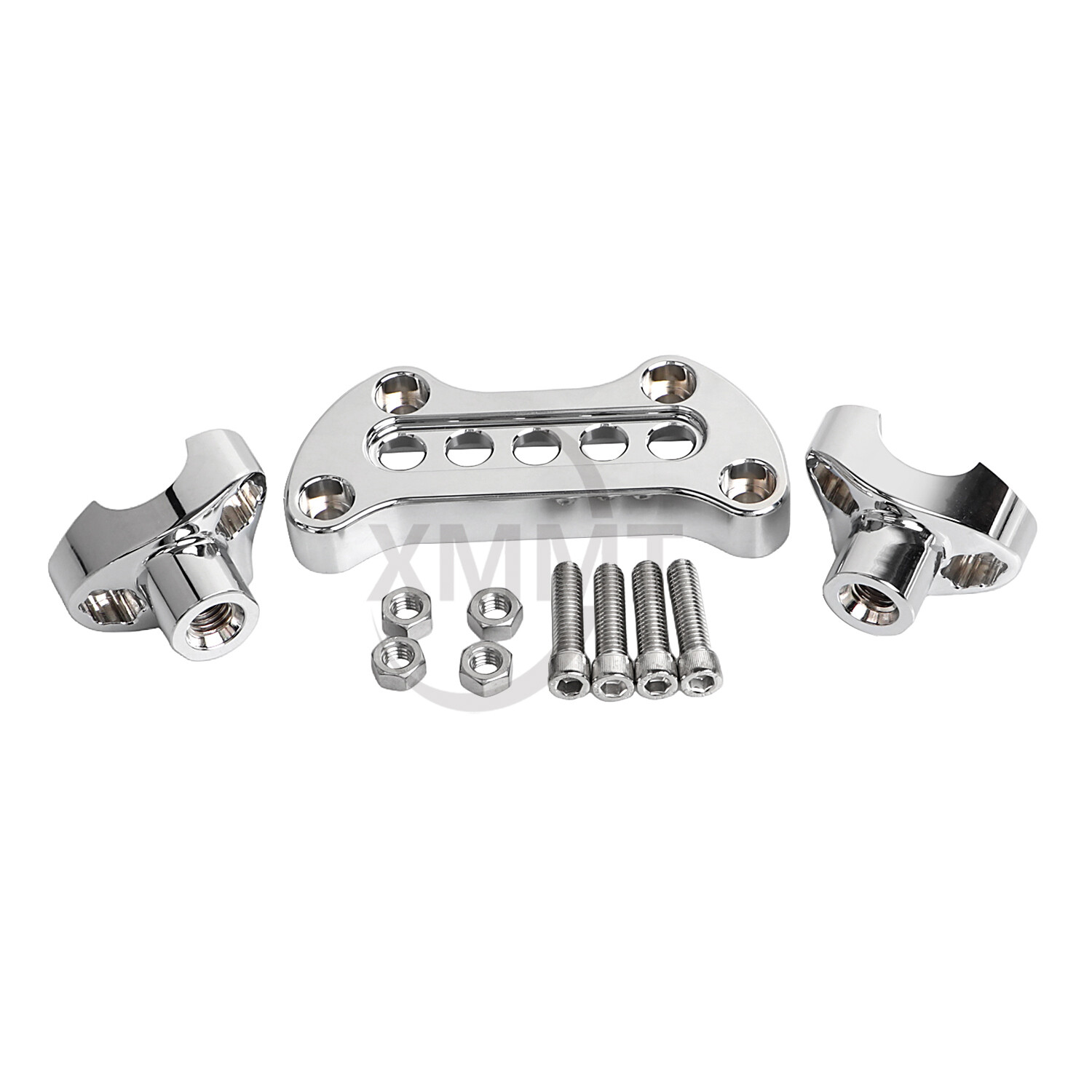 1.7" Handlebar Risers W/ Top Clamp For Harley 1" Bar Dyna Street bob Softail XL