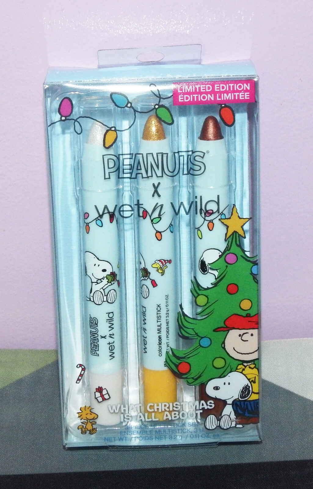 New Wet N Wild Peanuts What Christmas Is All About 3 Piece Multistick Set