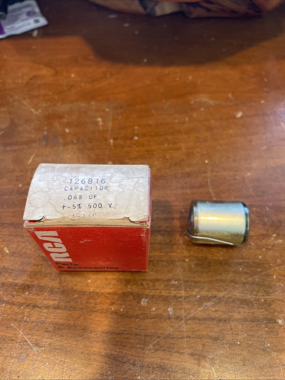 New Old Stock Vintage RCA Capacitor Part # 126816