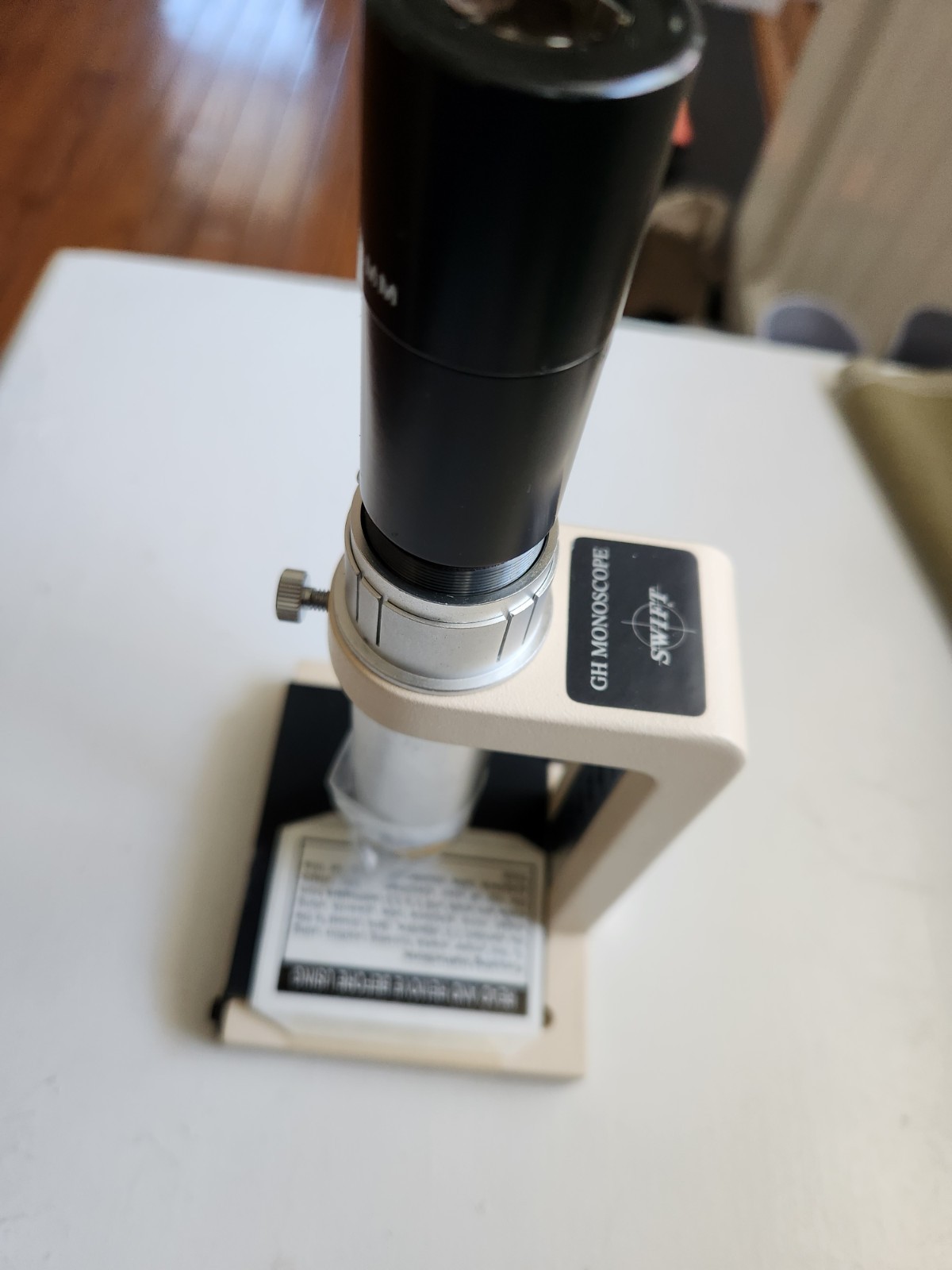 Vintage Swift GH Monoscope Student Microscope WF10X-18mm Eyepiece - Never Used