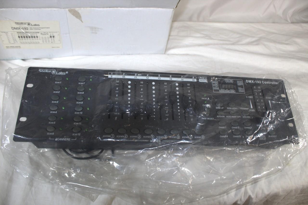 Stellar Labs DMX-192 192 Channel Programmable DMX lighting controller