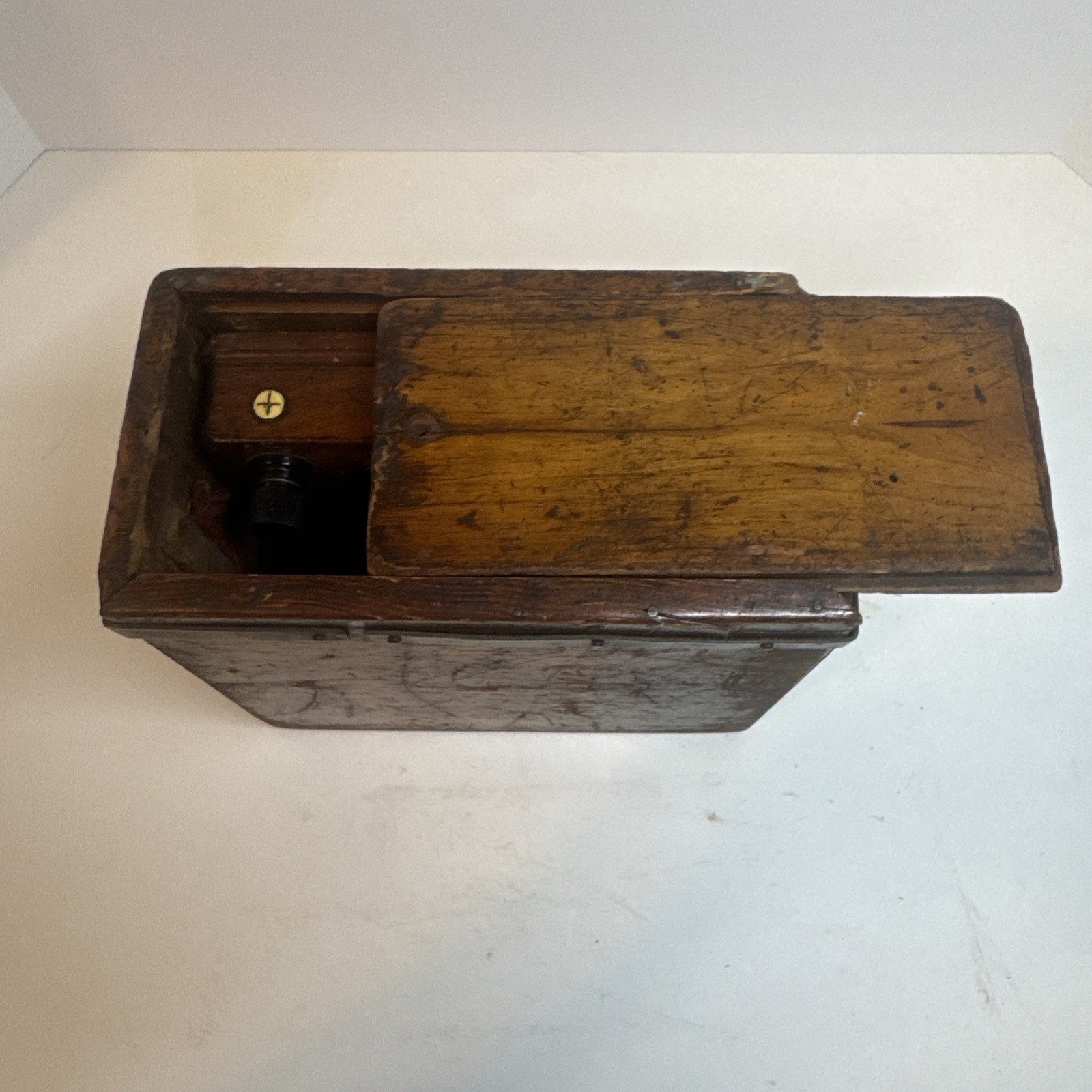 Vintage 1890s Weston Model 1 DC Voltmeter - Original Wood Case