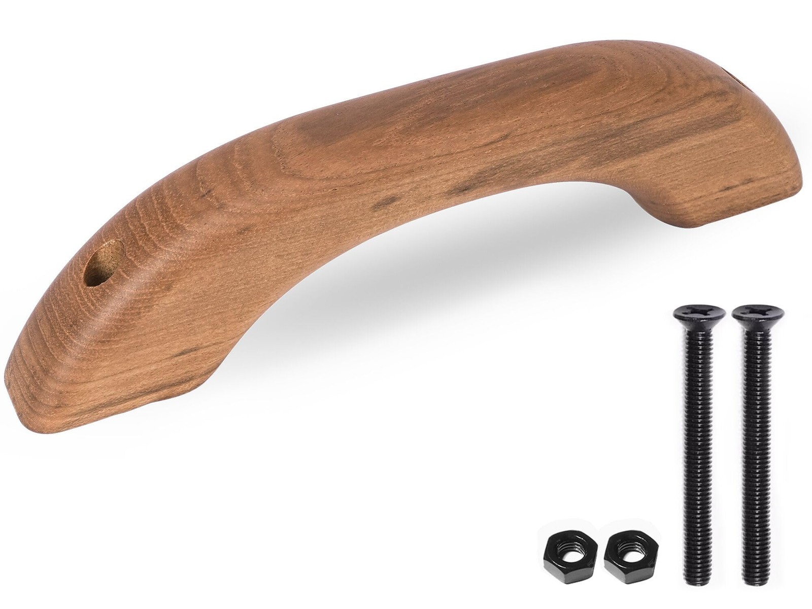 TUNORD Teak Wood Handle Grab Handrail for Boat and RV (2)