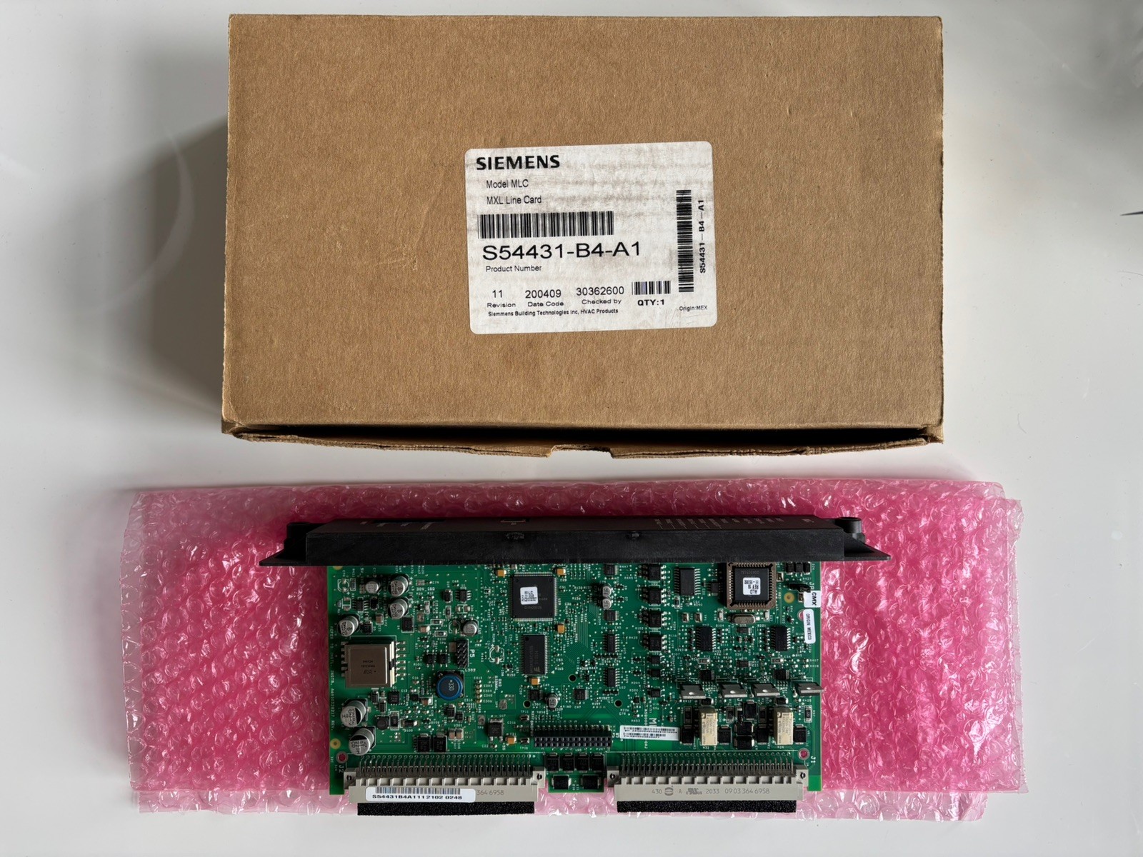 SIEMENS MLC   FIRE ALARM LOOP CARD   MXL LINE CARD    S54431-B4-A1 (NEW)
