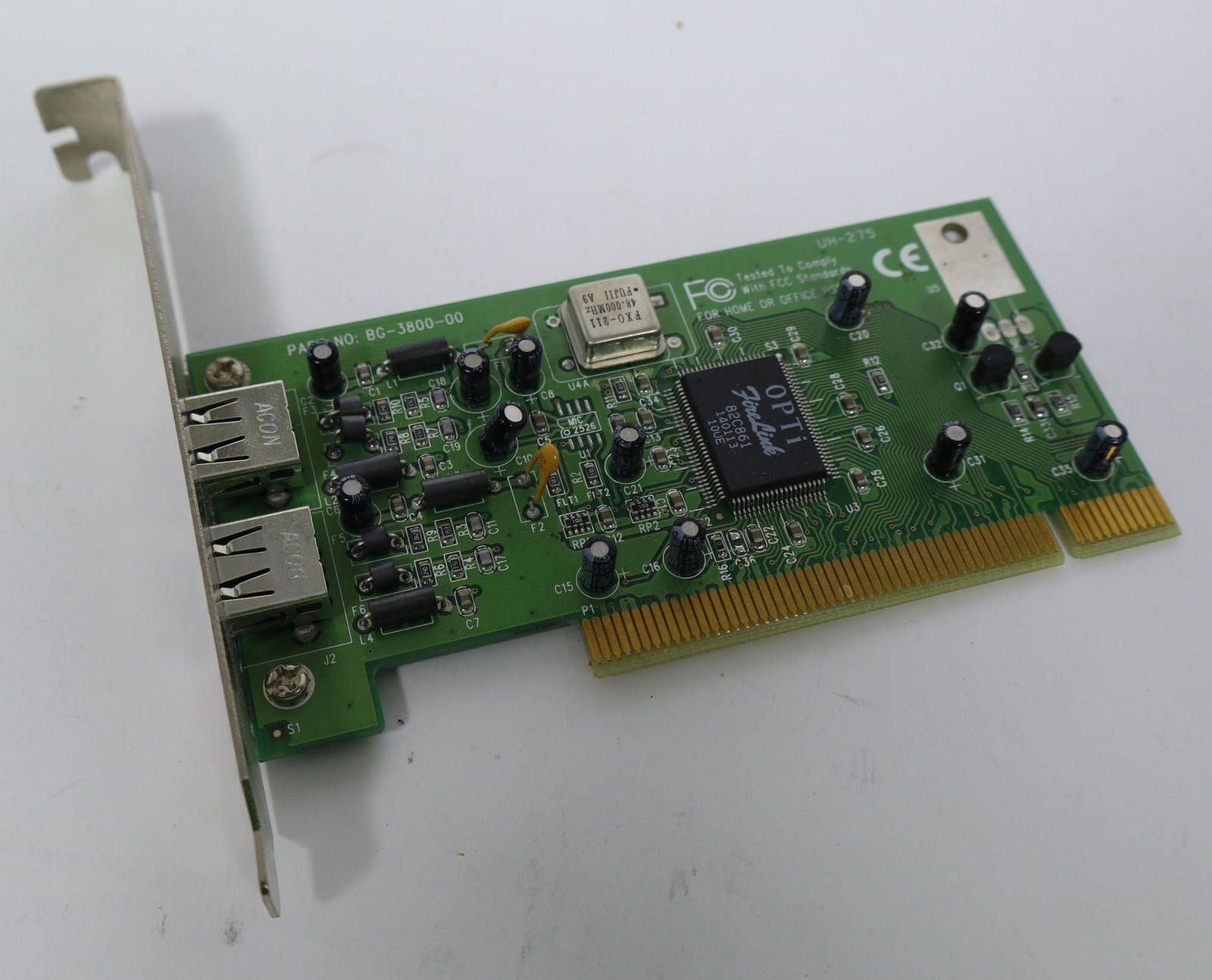 2 port Opti BG-3800-00 USB PCI Card