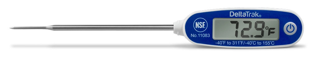 DeltaTrak FlashCheck® 11083 Waterproof Industrial Digital Probe Thermometer Auto