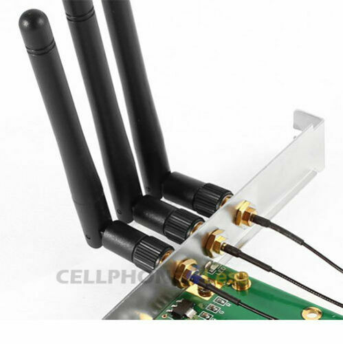 Mini PCI-E Express to PCI-E Wireless Adapter With 3 Antenna WiFi