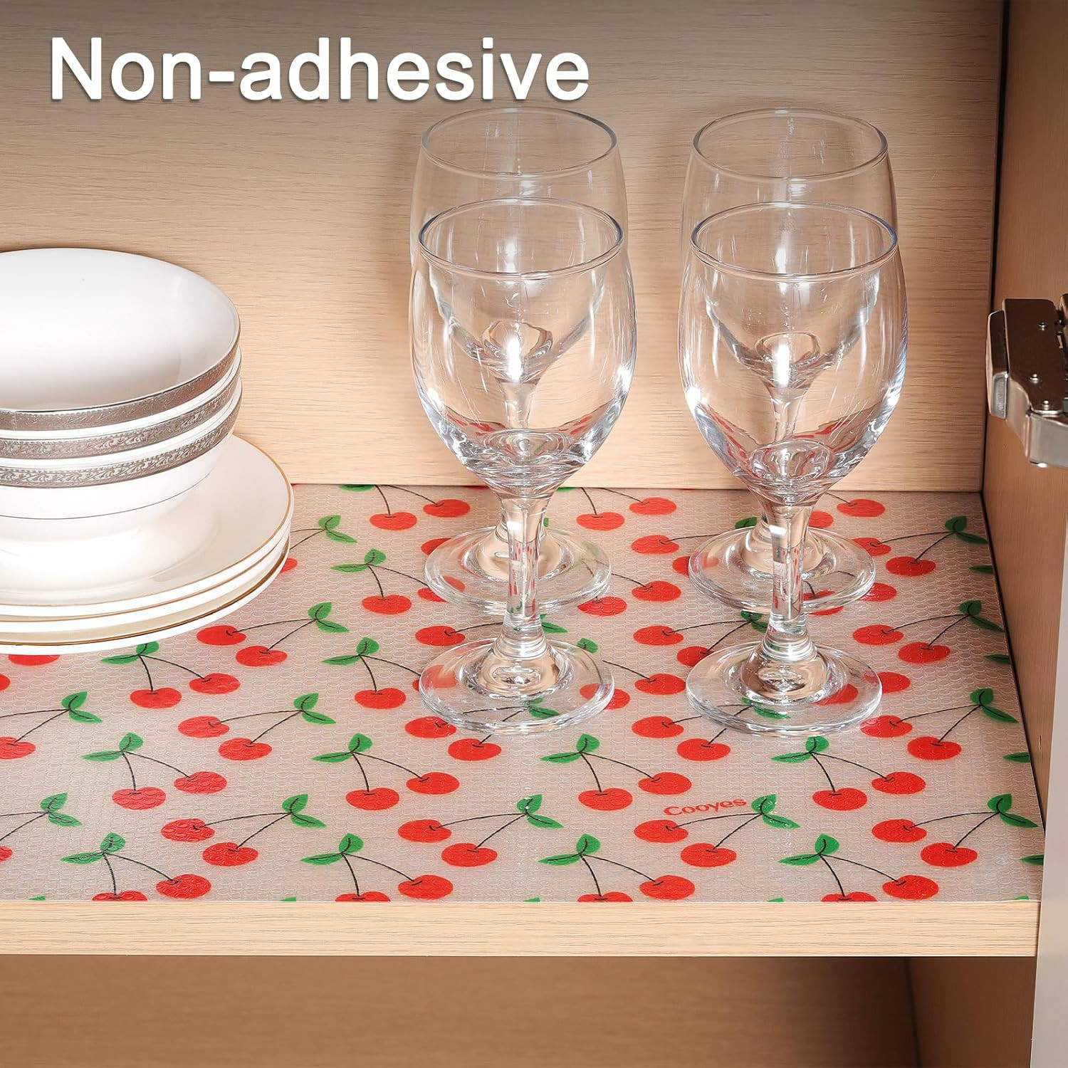 Shelf Liner, Non-Adhesive Waterproof Shelf Paper with Fruit Pattern, Easy to ...