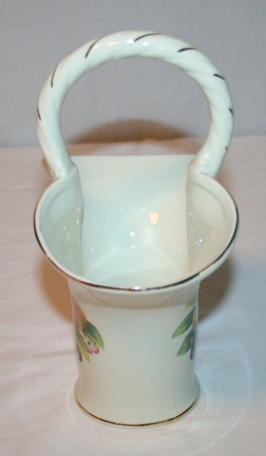 Formalities "Fruit" Handled Basket Vase Baum Brothers