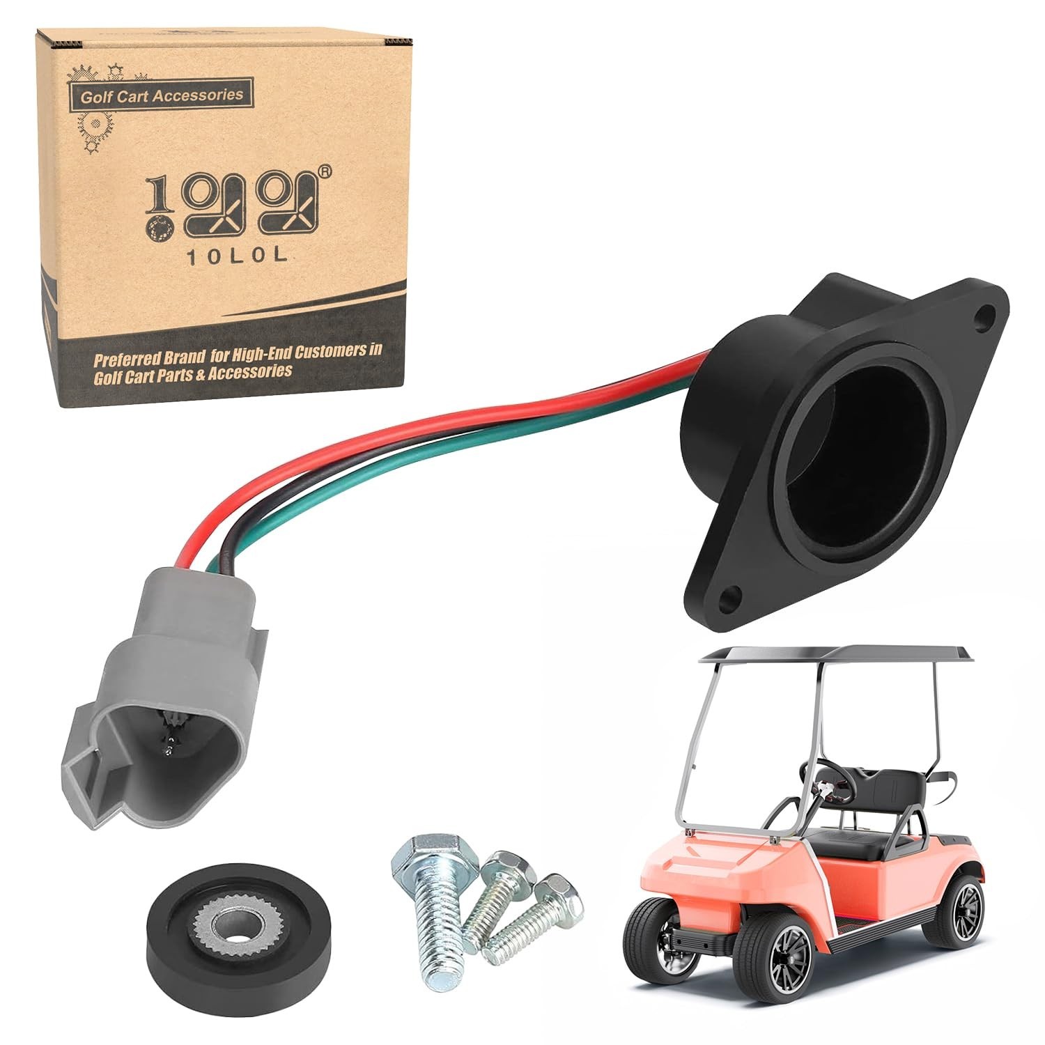 (High Speed Magnet) Speed Sensor for Club Car IQ DS and Precedent 2004-Up 48V El