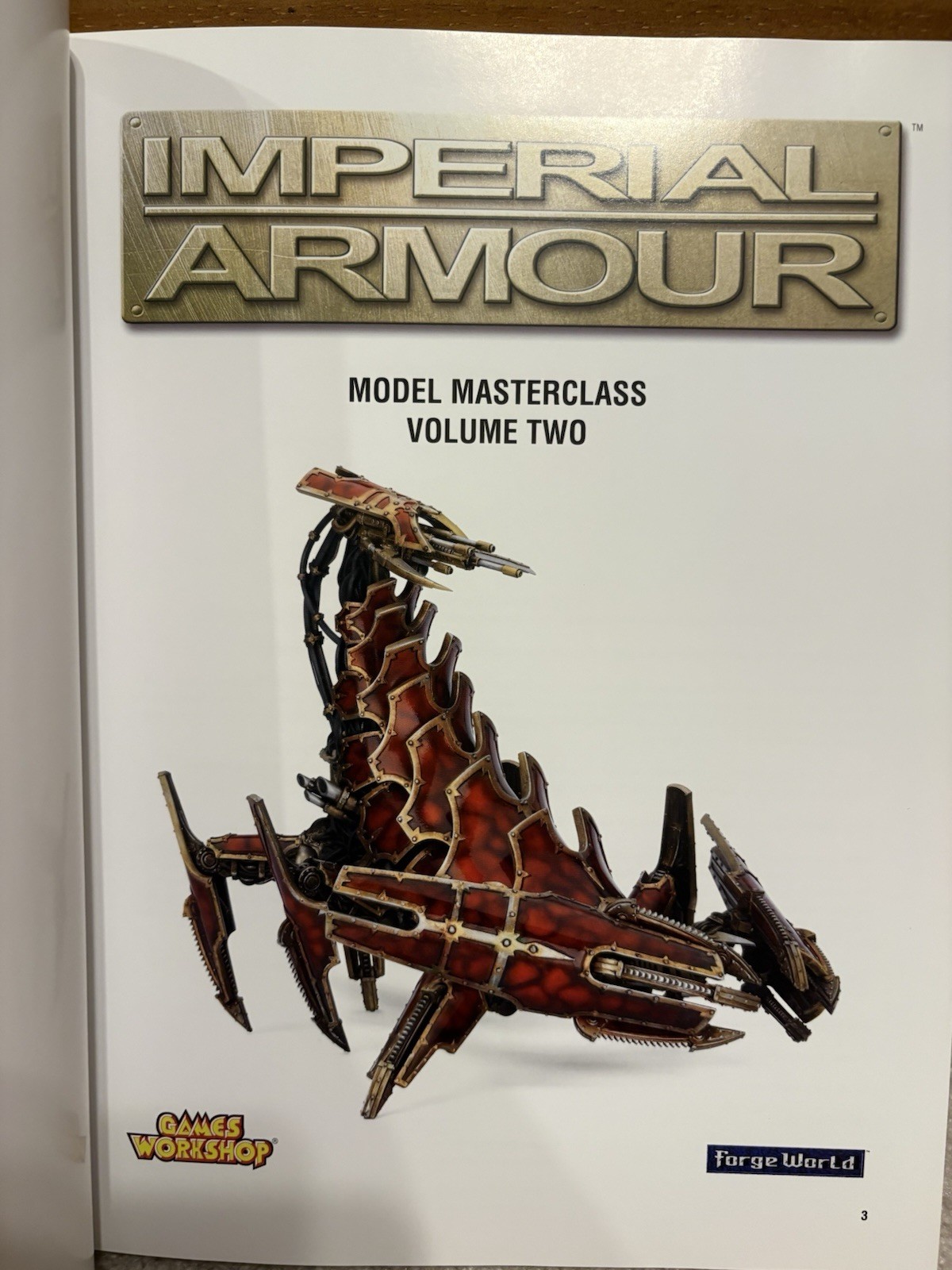 Imperial Armour Model Masterclass Volume Two Book 2 Warhammer 40k Forge World HC