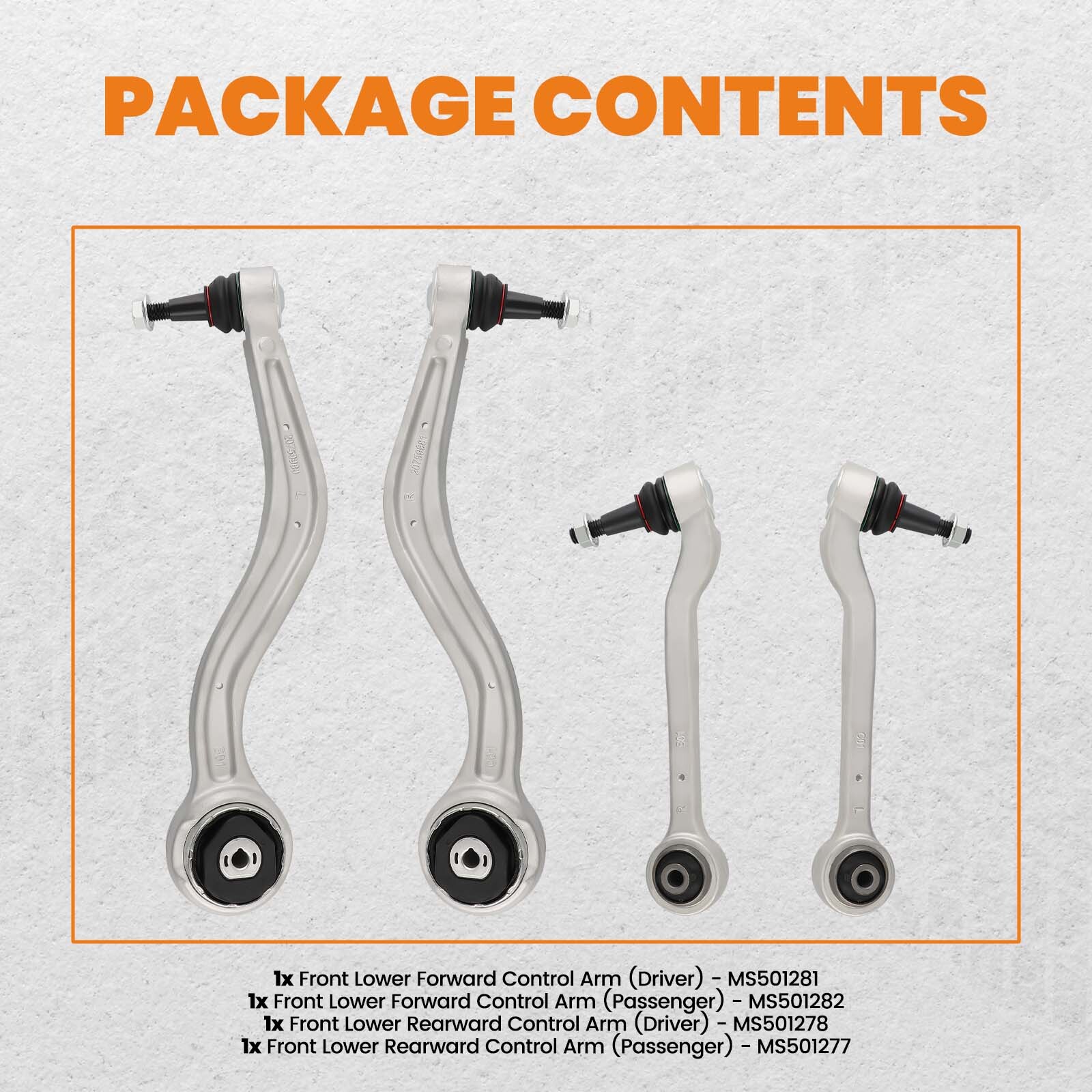 Front Left & Right Lower Control Arms For 2013-2018 Cadillac ATS Suspension Kit