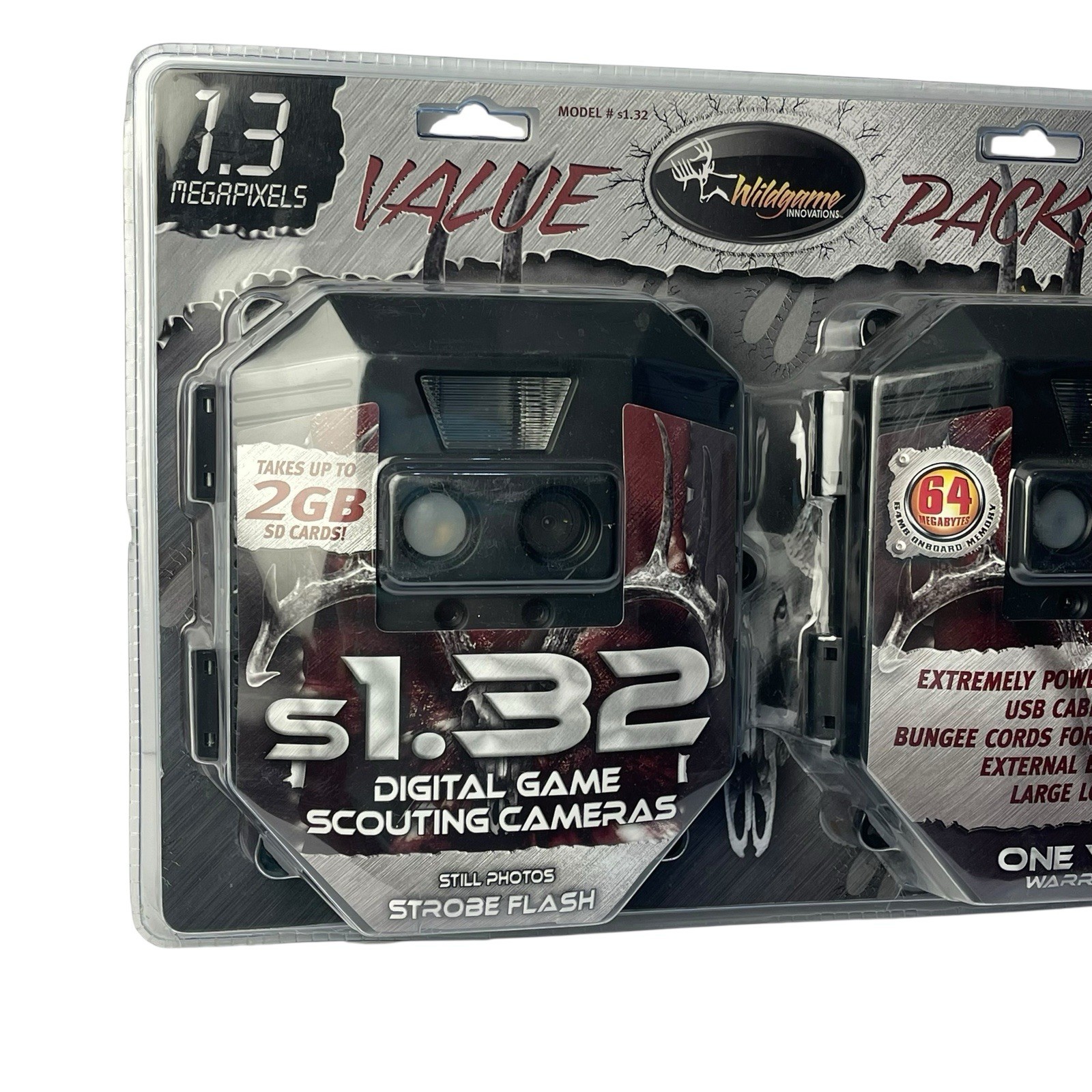 Wildgame Innovations 1.3 Megapixels Digital Camera Value Pack Model s1.32 NEW