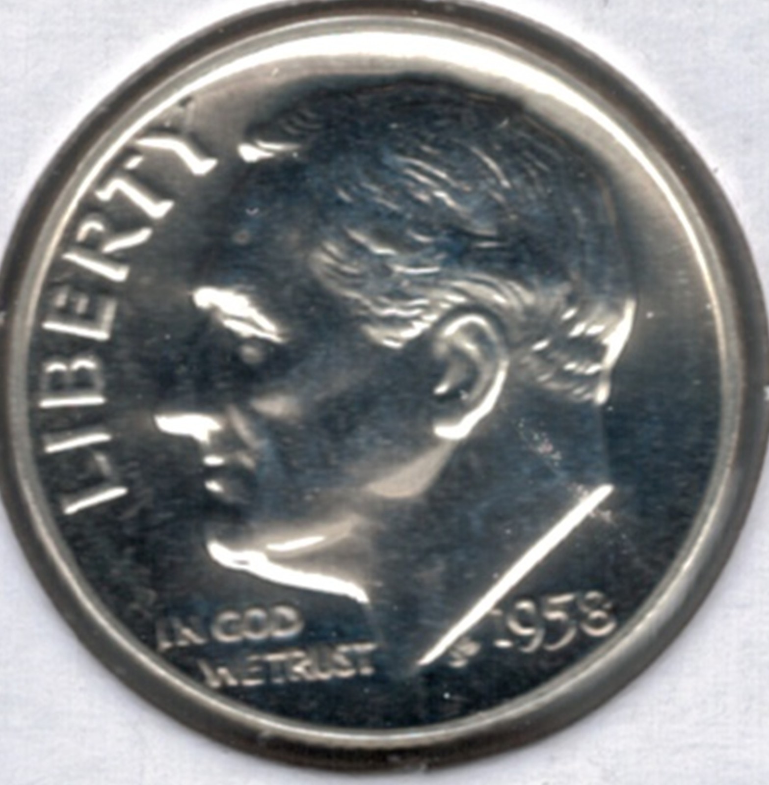1958 Proof Roosevelt Dime H023 !!!Free Shipping!!!