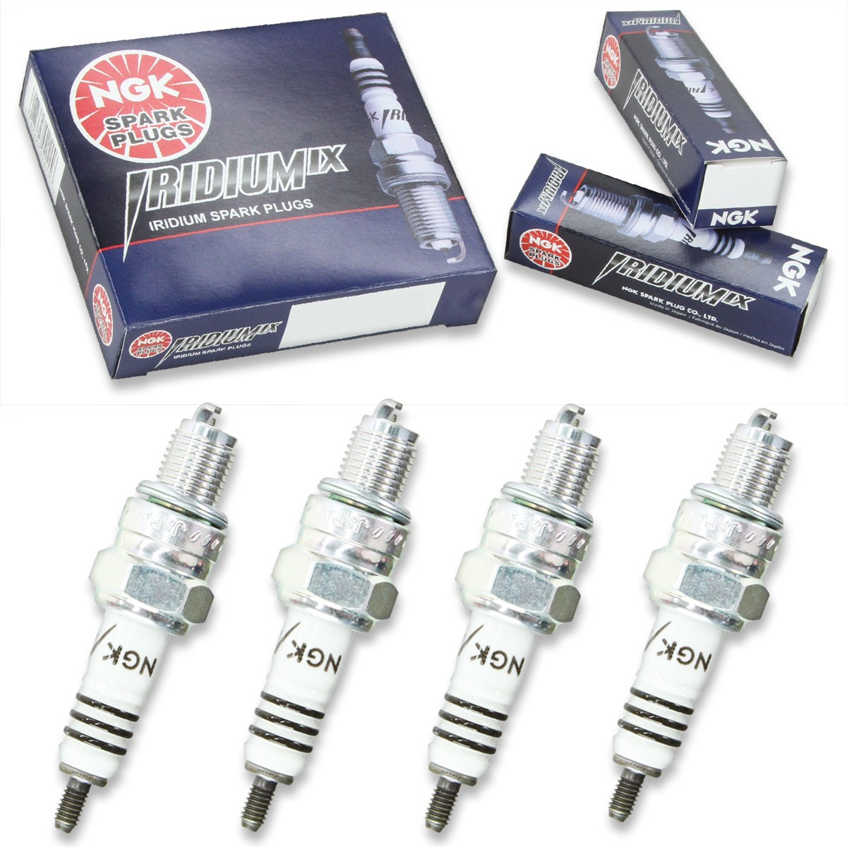 4pcs Baja SC125 NGK Iridium IX Spark Plugs 125 Kit Set Engine fx