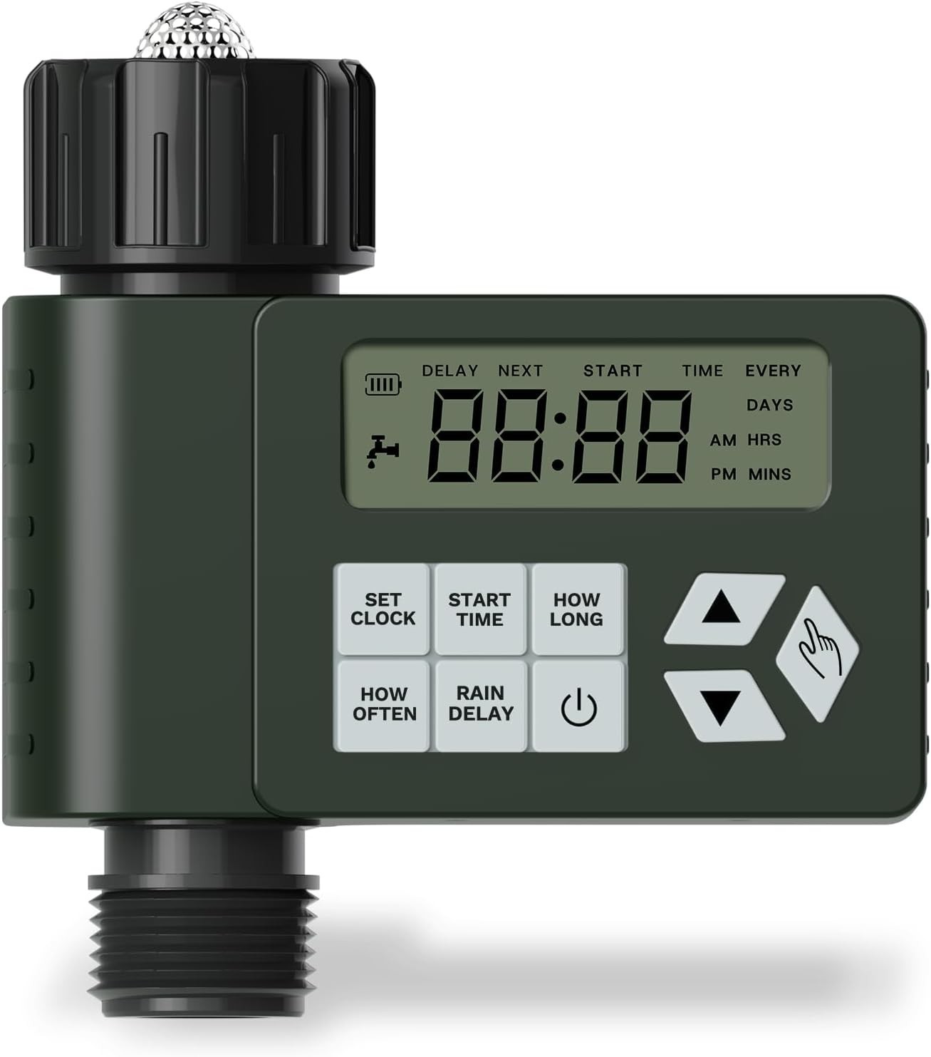 Water Timer for Outdoor Garden  Programmable Sprinkler Timer with Rain