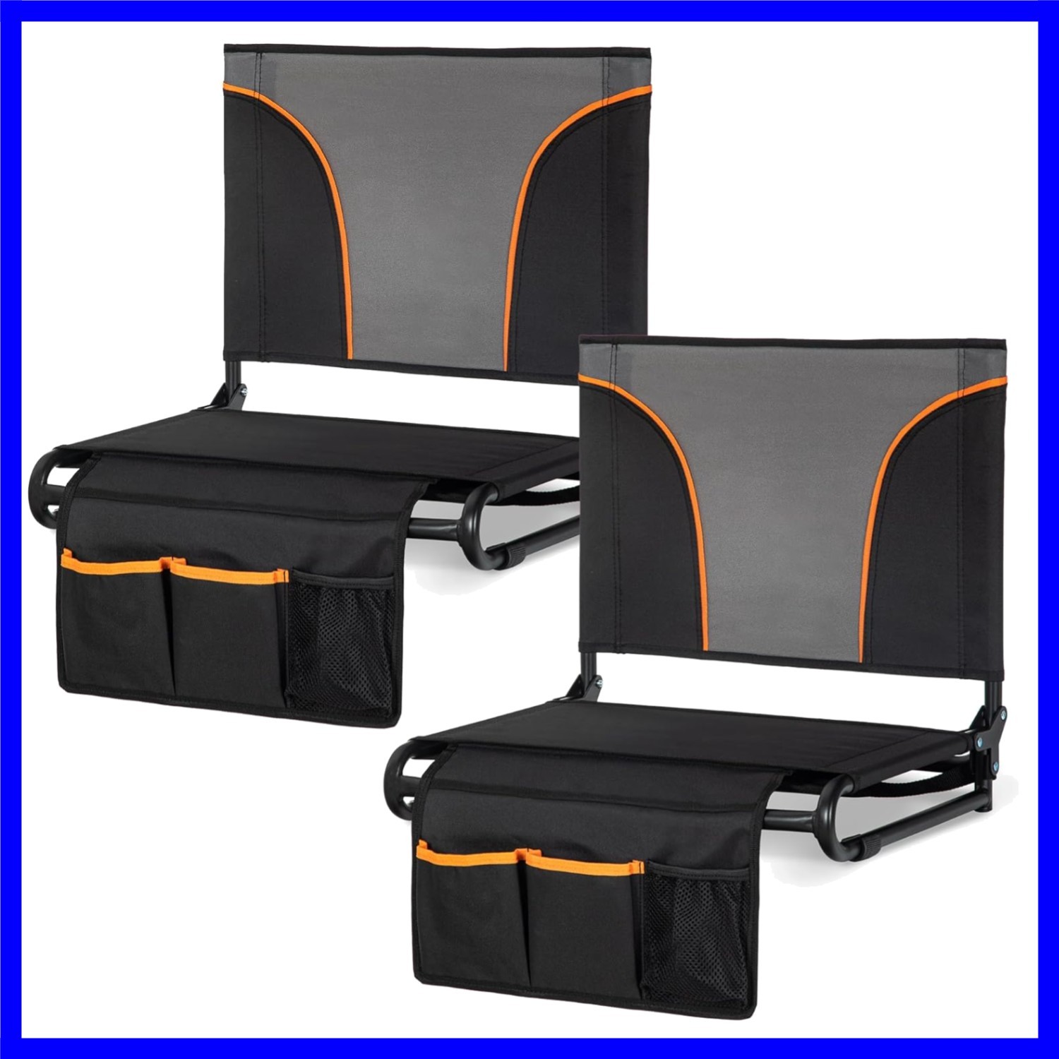 Stadium Seats for Bleachers with Armrests - Thick Padded Bleacher Chairs with...