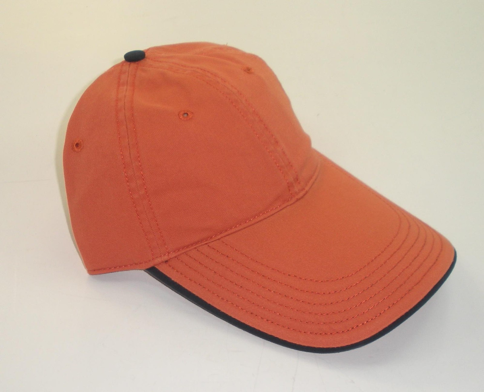 Ruffin 1322L Cotton Long Bill Fishing Baseball Cap Orange