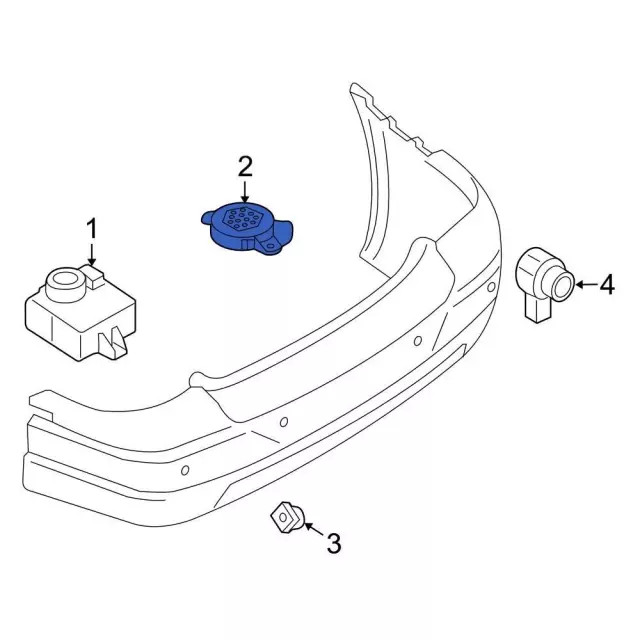Genuine Ford Parking Aid System Speaker 3F2Z-15K864-BA