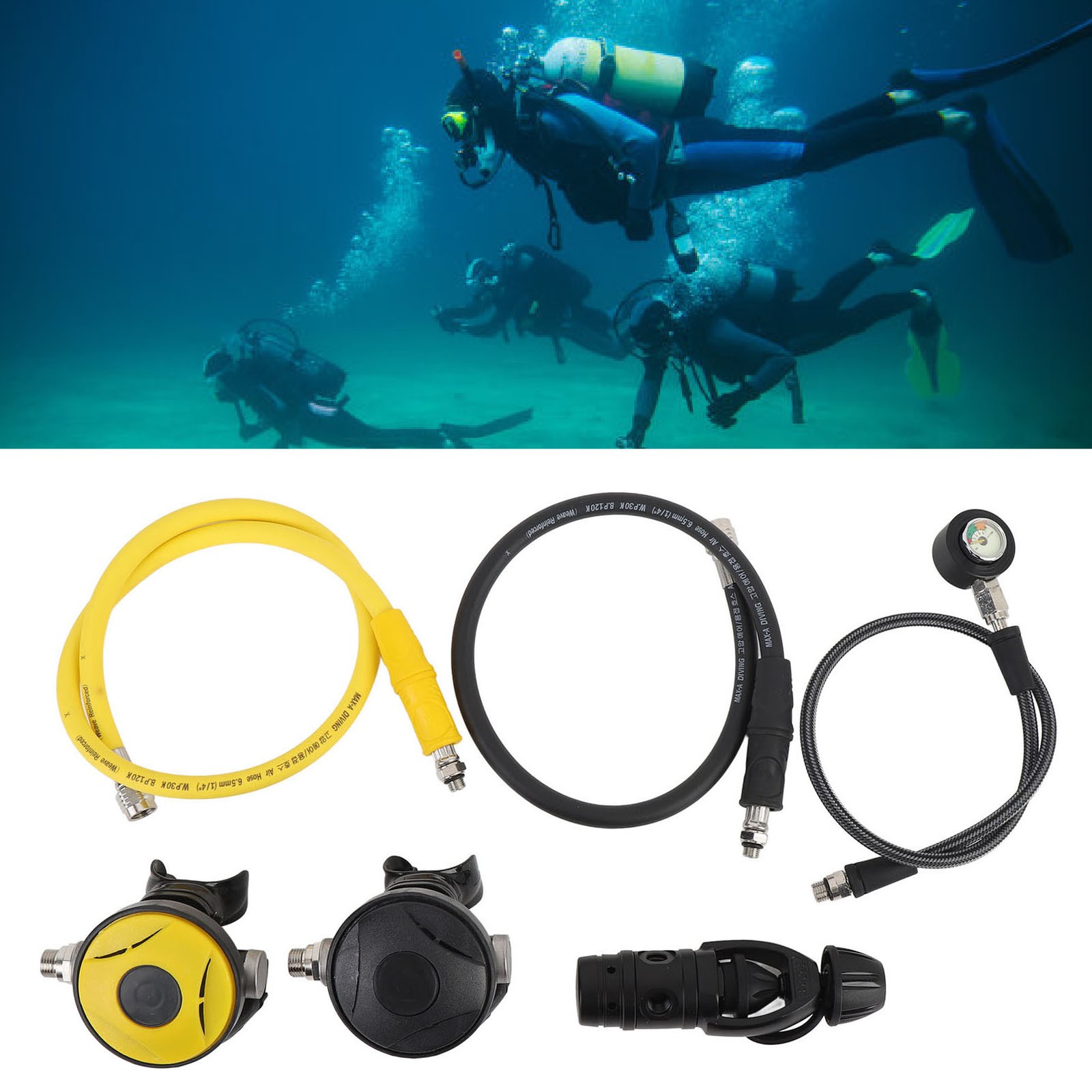 Aluminum Diving Regulator Set With Enhanced Stability For Underwater Breath DPFM