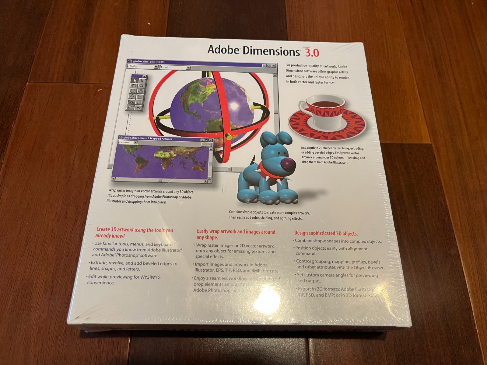 Adobe Dimensions 3.0 (NEW & SEALED) │ Vintage sofware for creating 3D artwork