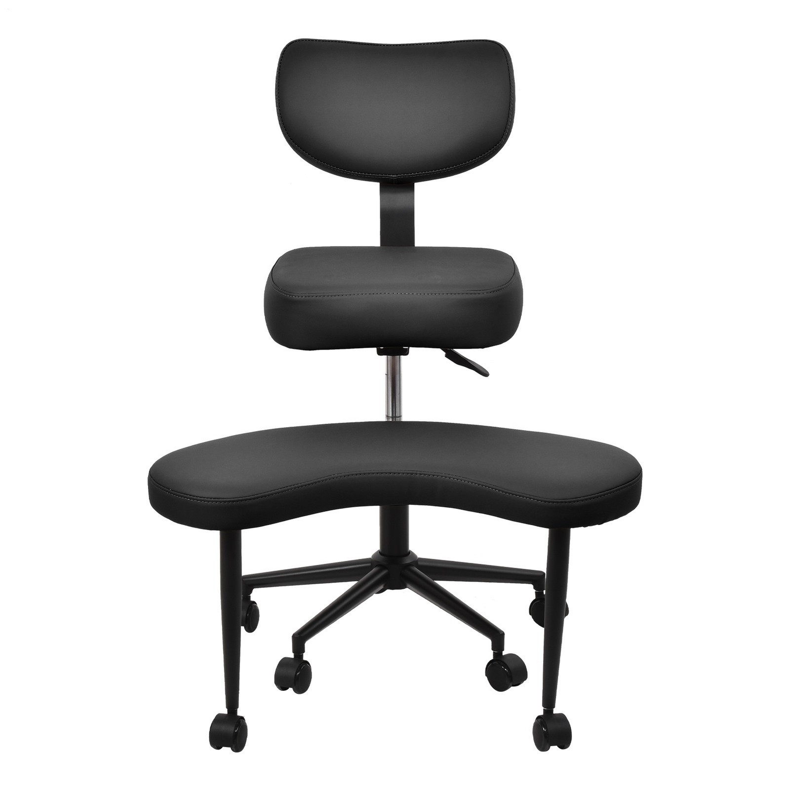 Criss Cross Desk Chair ADHD Meditation Kneeling Yoga Seat Black