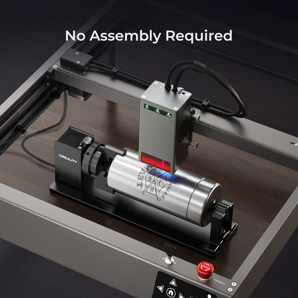 Brand New Creality Laser Rotary Roller Kit Pro for Curved Surface Engraving