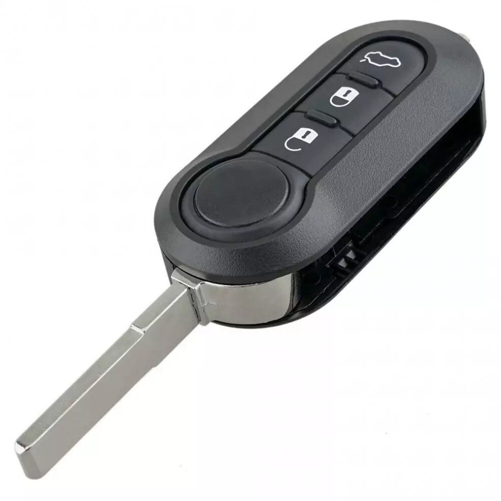 For Fiat 500 Key Fob Replacement Shell Cover Compatible With Multiple Models