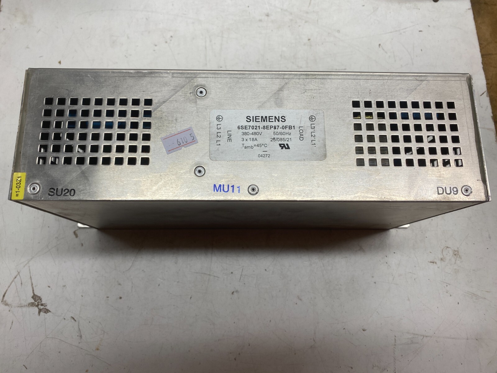 SIEMENS 6SE7021-8EP87-0FB1 380V-480V  3 x 18a