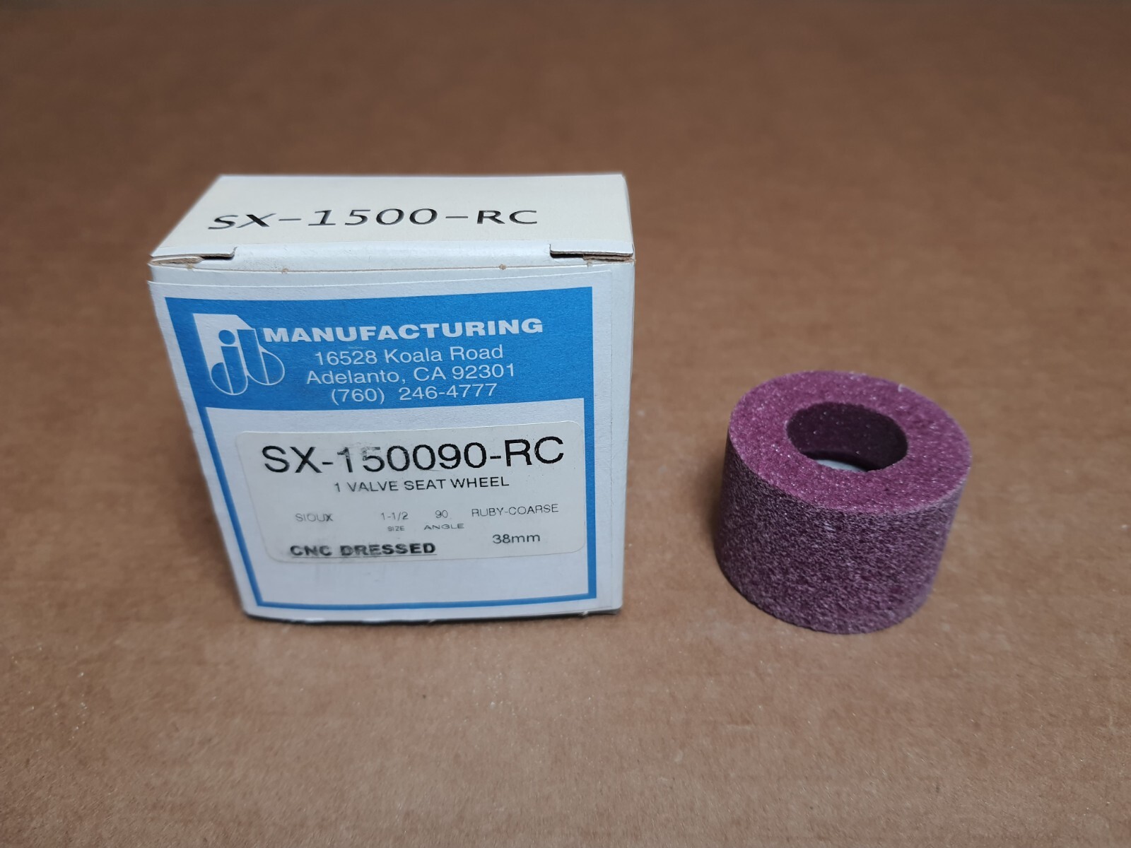 1-1/2" Sioux Valve Seat Grinding Wheel (Ruby Coarse)