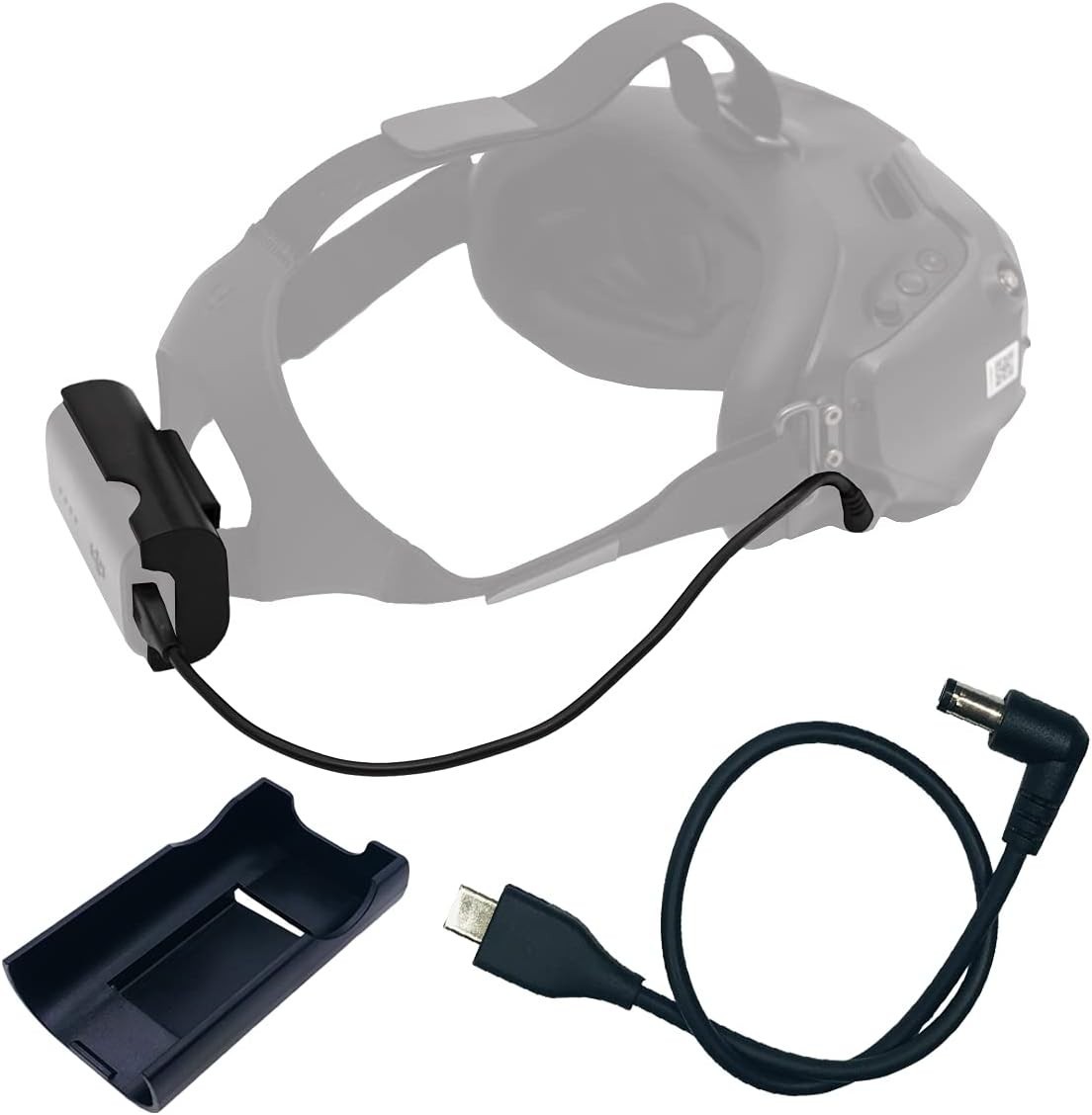 DJI FPV Goggles V2 Power Cable & Lightweight Battery Bracket for Enhanced Flight